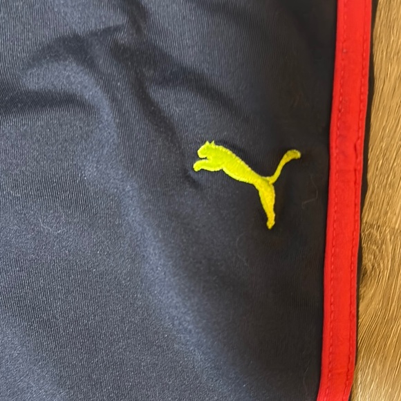 Puma Girl’s XL Blue Striped Side Track Sweatpants Active - Picture 3 of 5